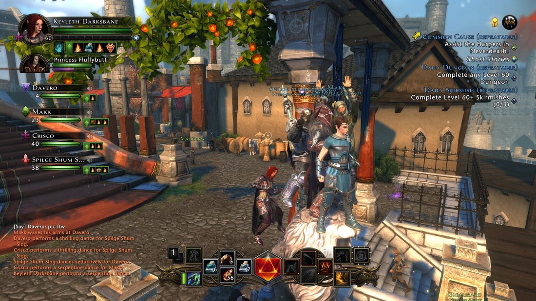 The Pass the Controller gang in Neverwinter