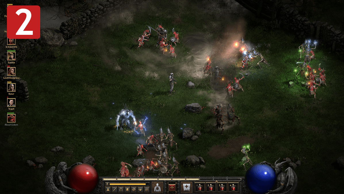 Diablo 2 Resurrected co-op with 8 players, magic and characters