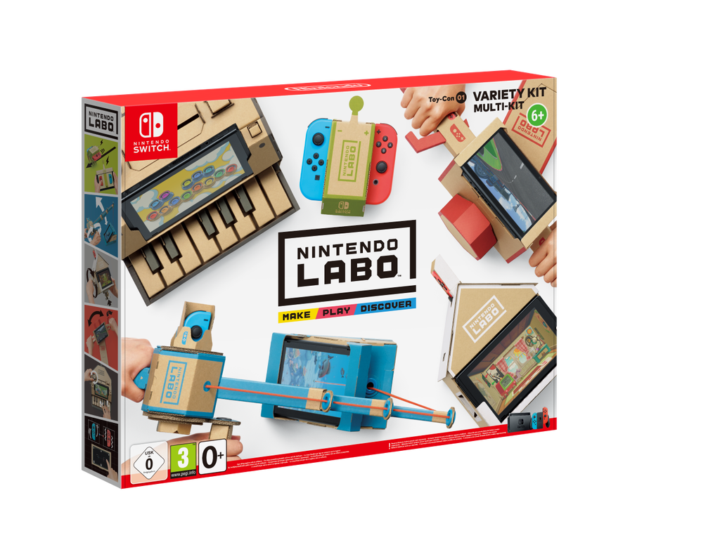 Nintendo Labo lets you create cars, robots fishing rods and pianos as a new way of interacting with the console.