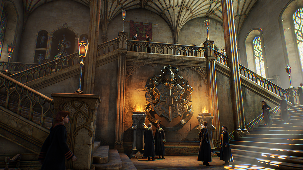 The entrance hall of Hogwarts - Hogwarts Legacy