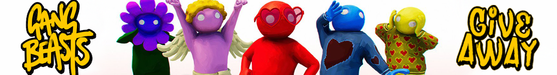 Gang Beasts Steam giveaway banner - Pass the Controller