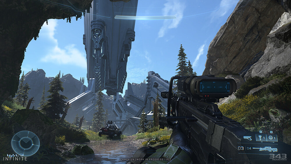 Sniper rifle on campaign in Halo Infinite