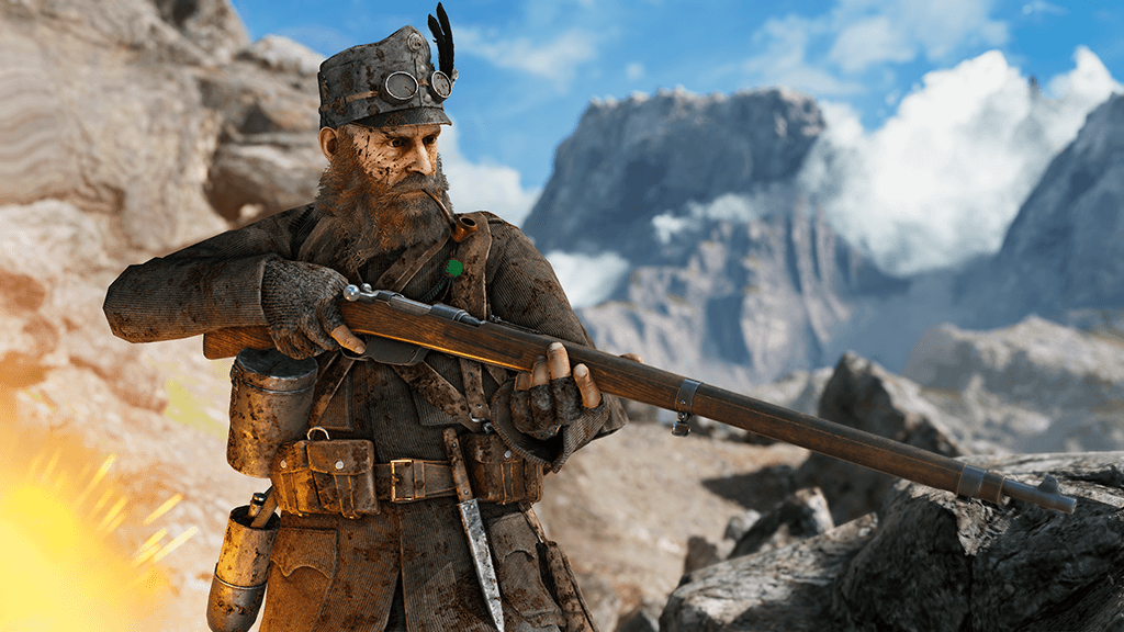 A sniper in the alps - Isonzo