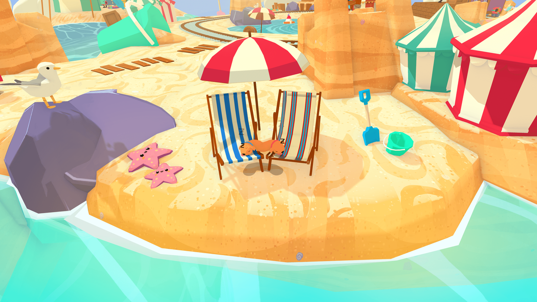 PHOGS! have a snooze on the beach after lots of exploring