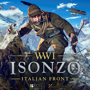 WW1 Isonzo Italian Front main art - a soldier with a gun, and a knife in his mouth