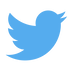 Twitter logo. Blue bird