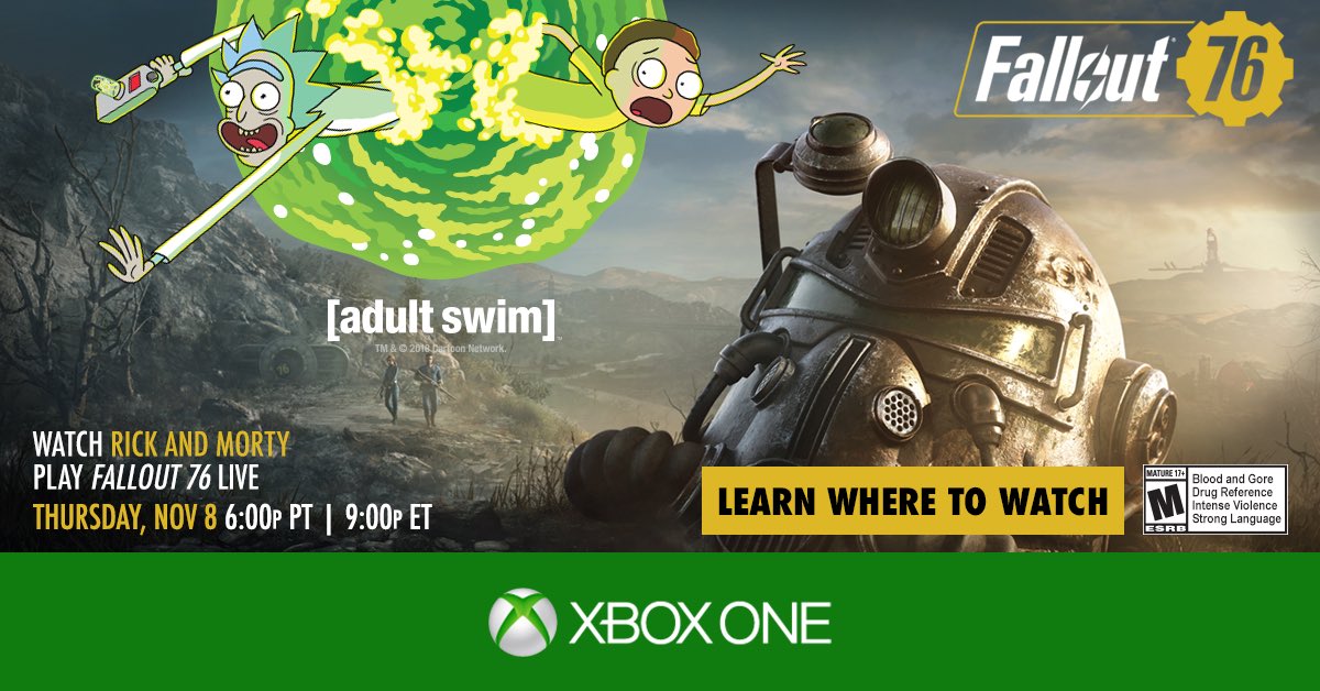 Tune into the Fallout 76 livestream with Ninja, Logic and Rick & Morty - Pass the Controller