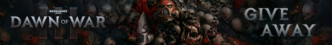 Warhammer 40,000: Dawn of War III Steam giveaway banner - Pass the Controller