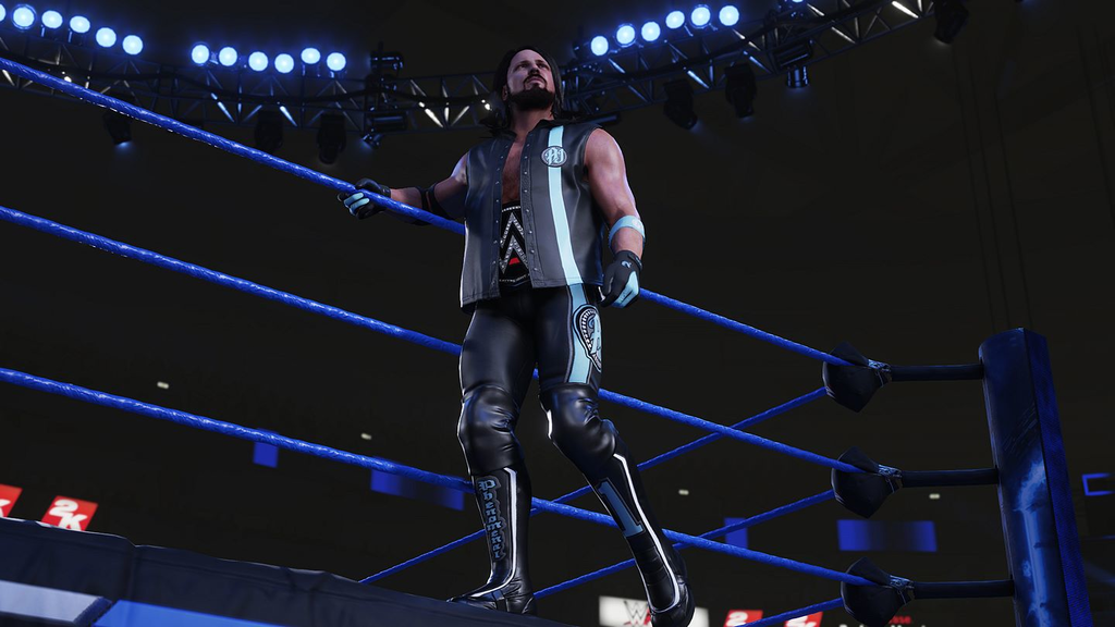 WWE 2K19 Xbox One review - cover star AJ Styles makes his entrance - Pass the Controller
