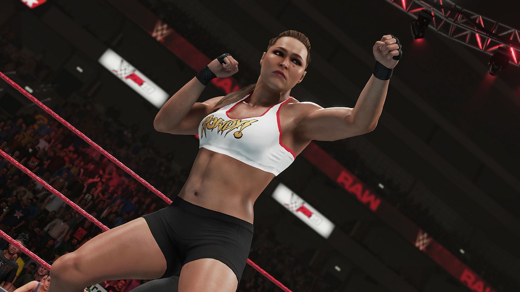 WWE 2K19 Xbox One review - former UFC star Ronda Rousey makes her entrance - Pass the Controller